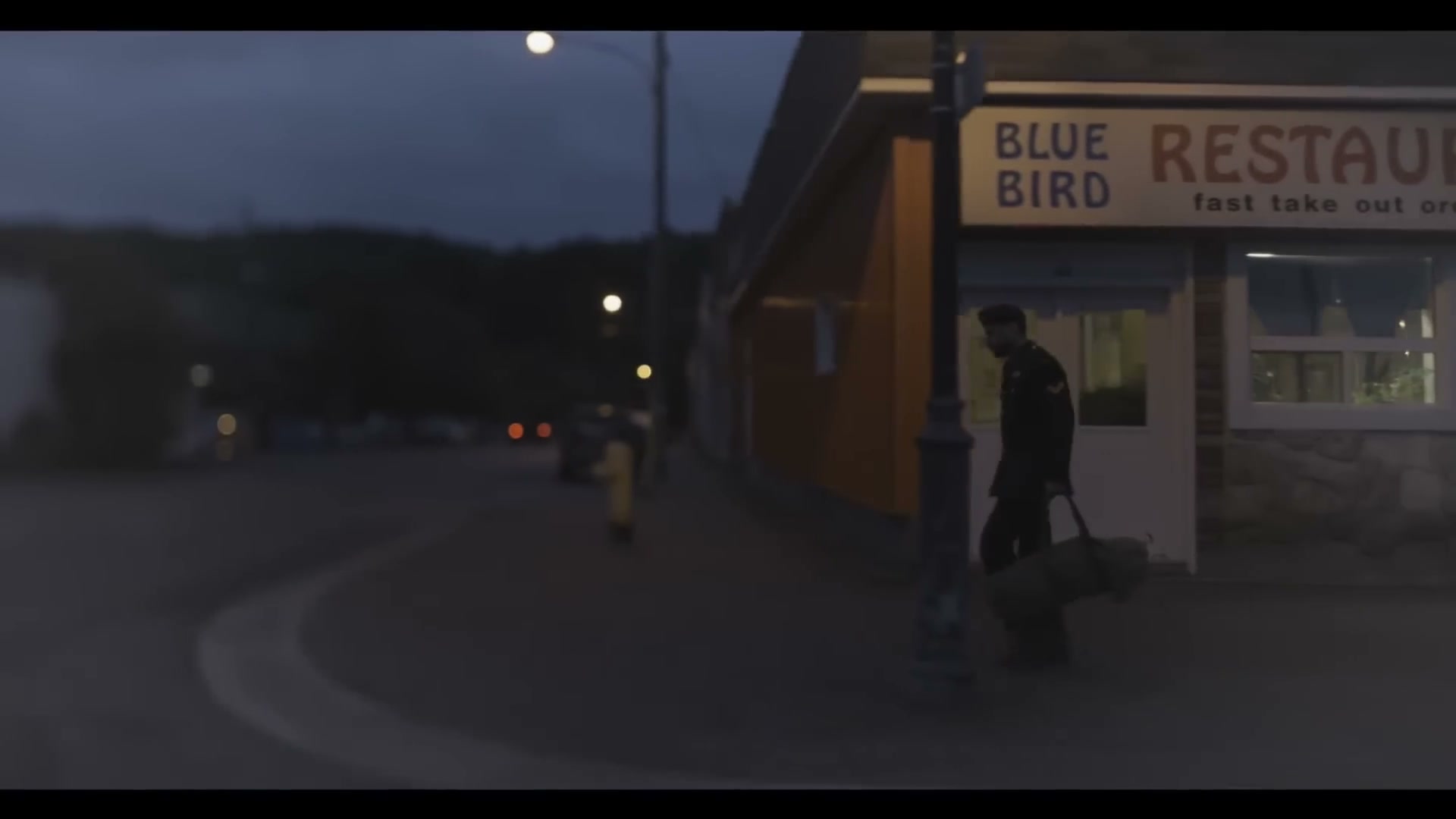 Arriving at the Blue Bird Restaurant